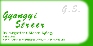 gyongyi streer business card